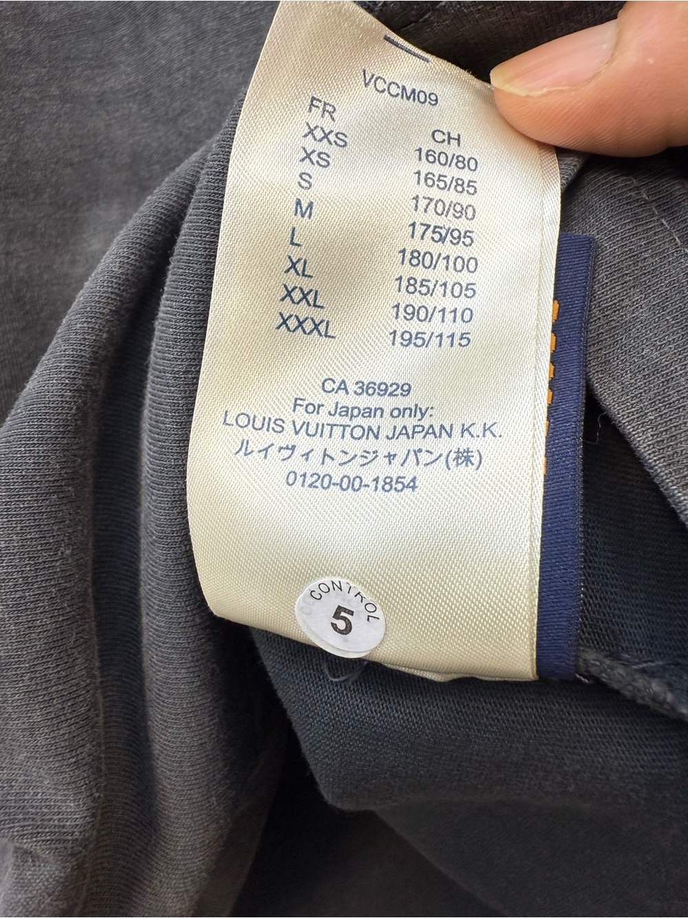 Louis Vuitton Charcoal Gray Embossed Logo Sweatshirt - Picture 12 of 12